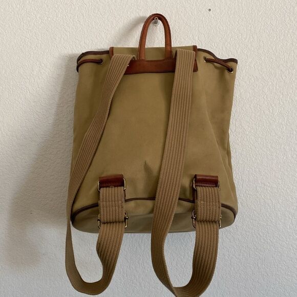 VINTAGE GUESS Canvas with Leather Trim Backpack - Picture 6 of 16